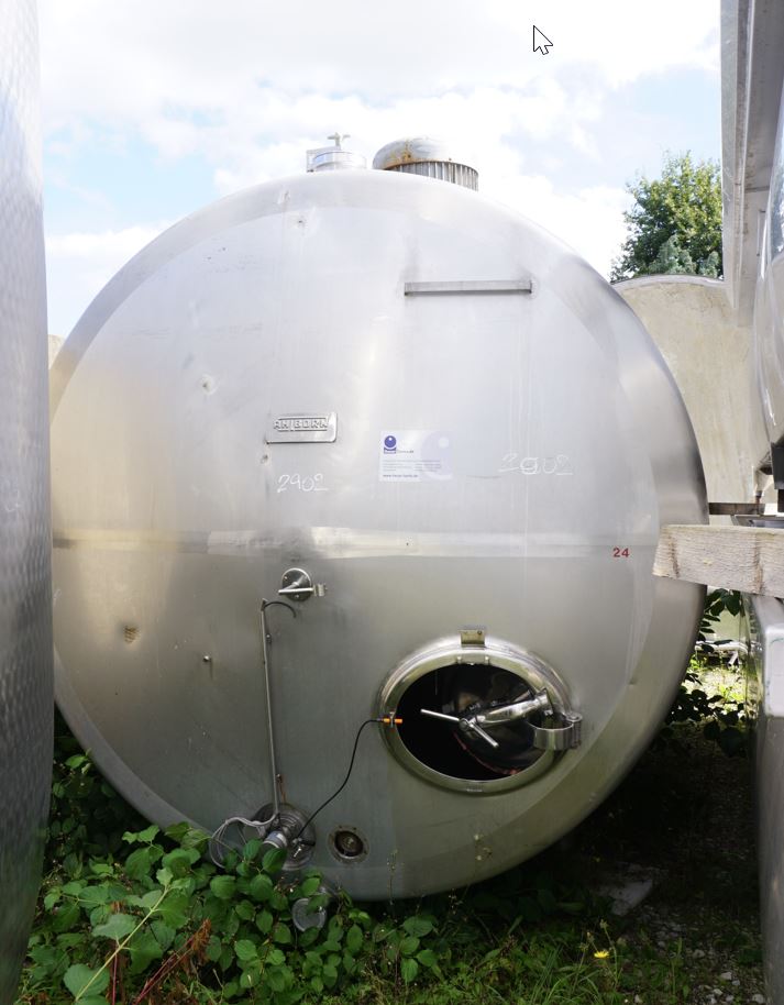 Behälter 20.000 Liter aus V2A, einwandig
