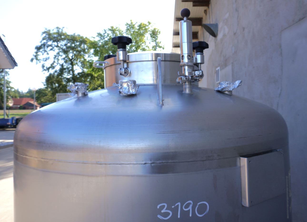 Behälter 1.000 Liter aus V4A, einwandig