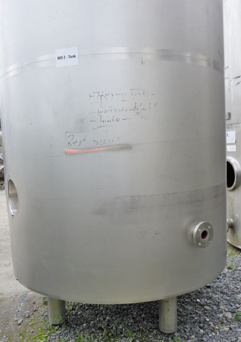 Druckbehälter 5.850 Liter aus V4A temperierbar, isoliert