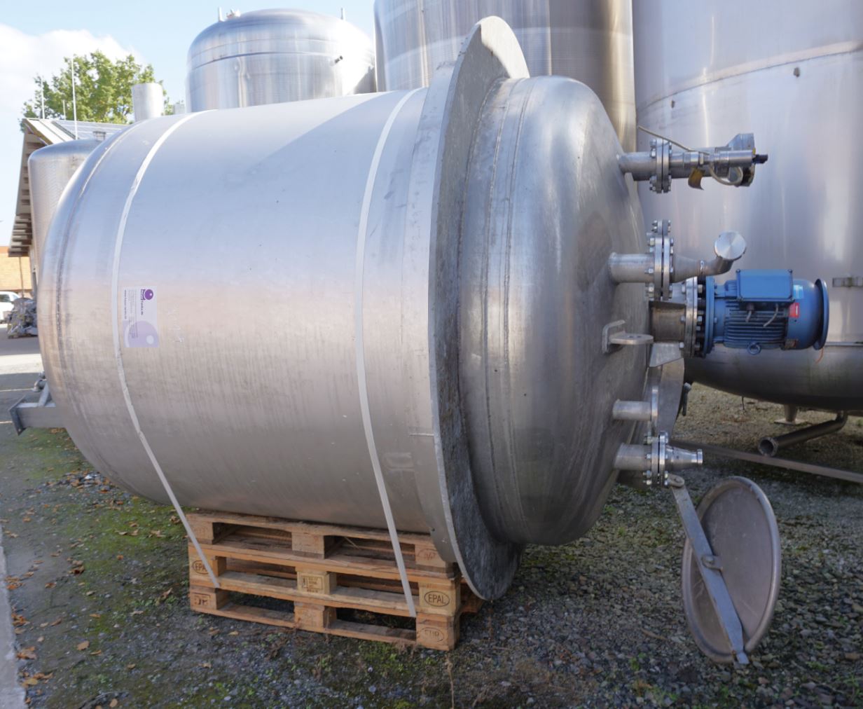 Behälter 5.000 Liter aus V2A einwandig, gebraucht