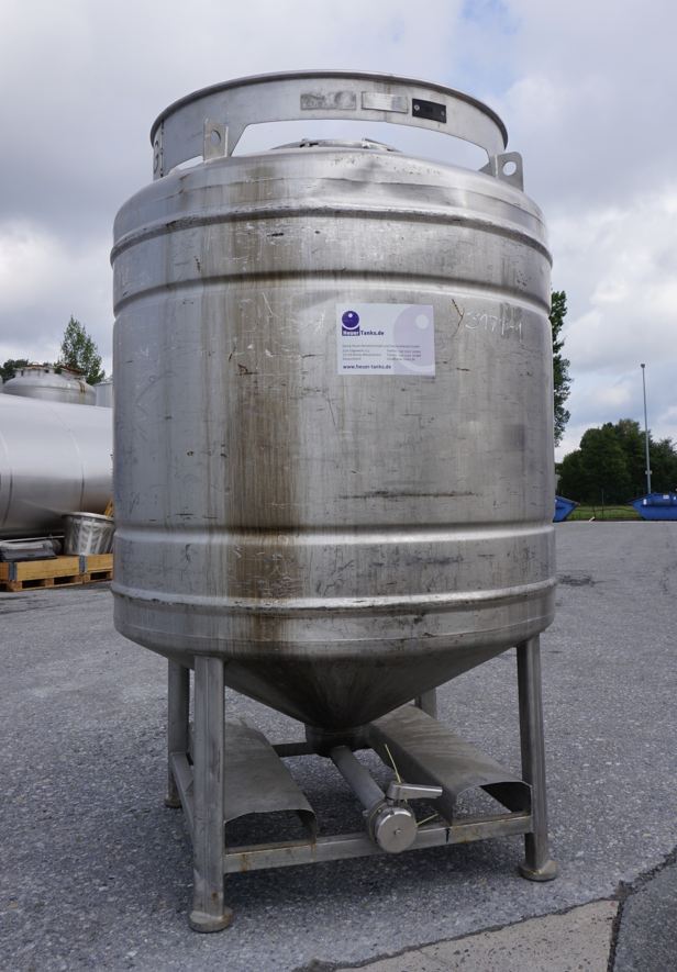 Rundcontainer 1.000 Liter aus V2A einwandig