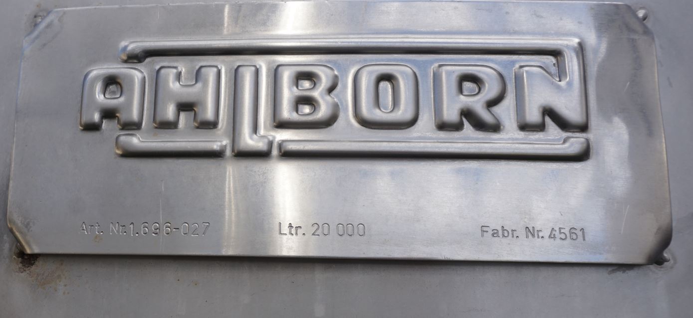 Behälter 20.000 Liter aus V2A, einwandig