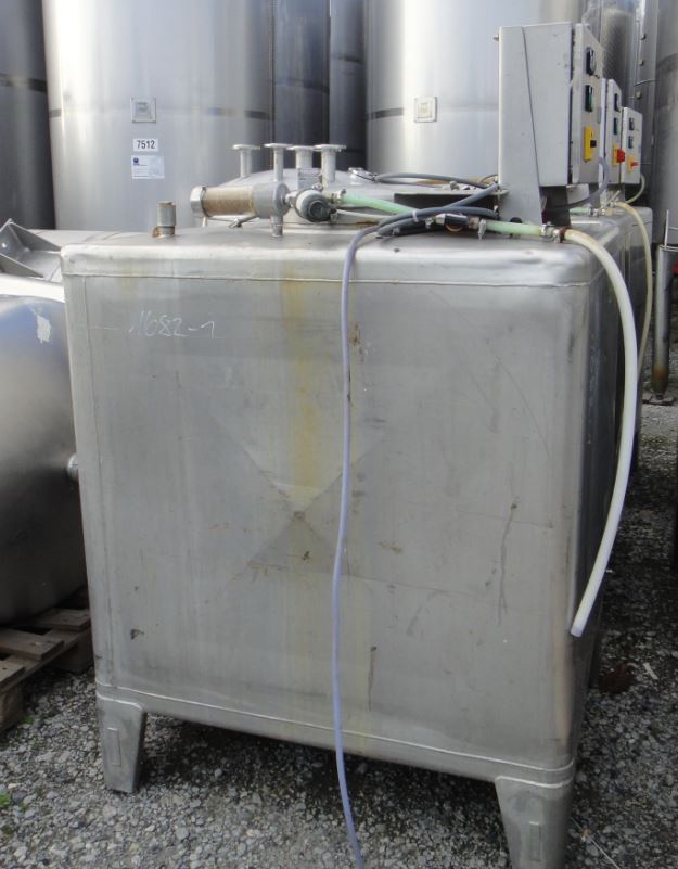 IBC-Container 1.000 Liter aus V2A, einwandig