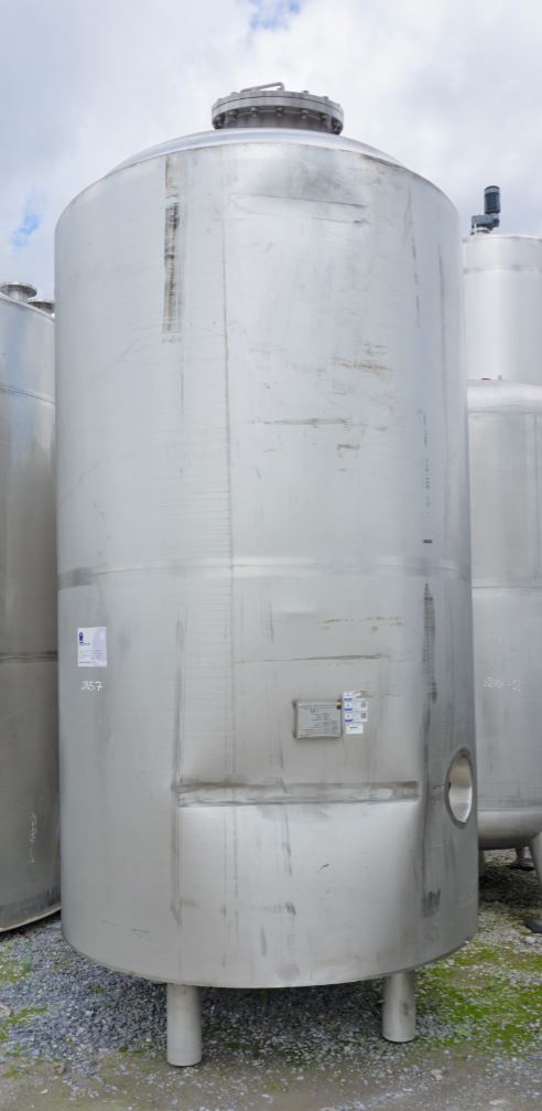 Druckbehälter 5.850 Liter aus V4A temperierbar, isoliert