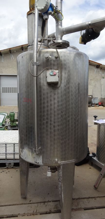 Behälter 800 Liter aus V2A, einwandig