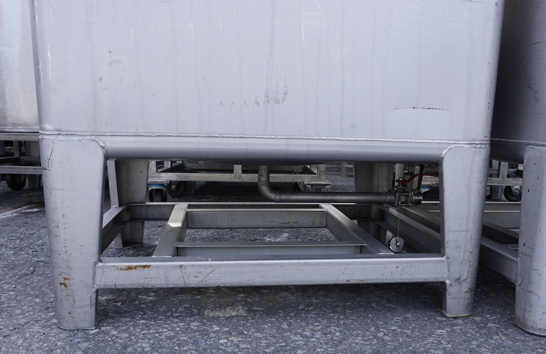 Container 850 Liter aus V2A, einwandig, gebraucht