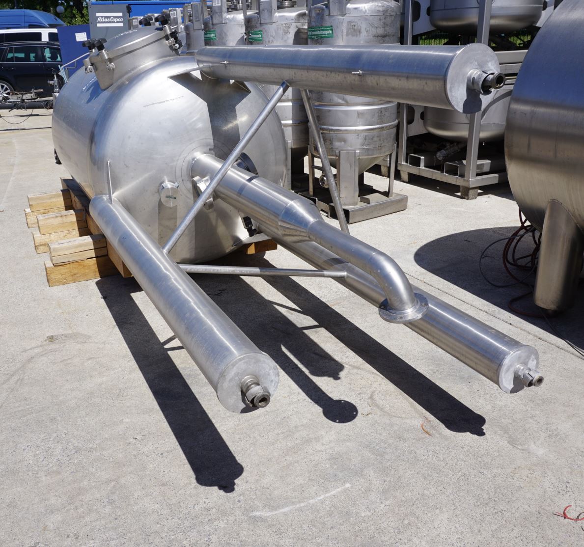 Behälter 1.200 Liter aus V2A, einwandig