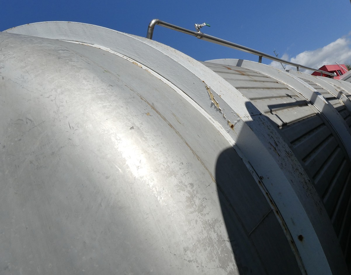 Behälter 72.500 Liter aus V2A, kühlbar