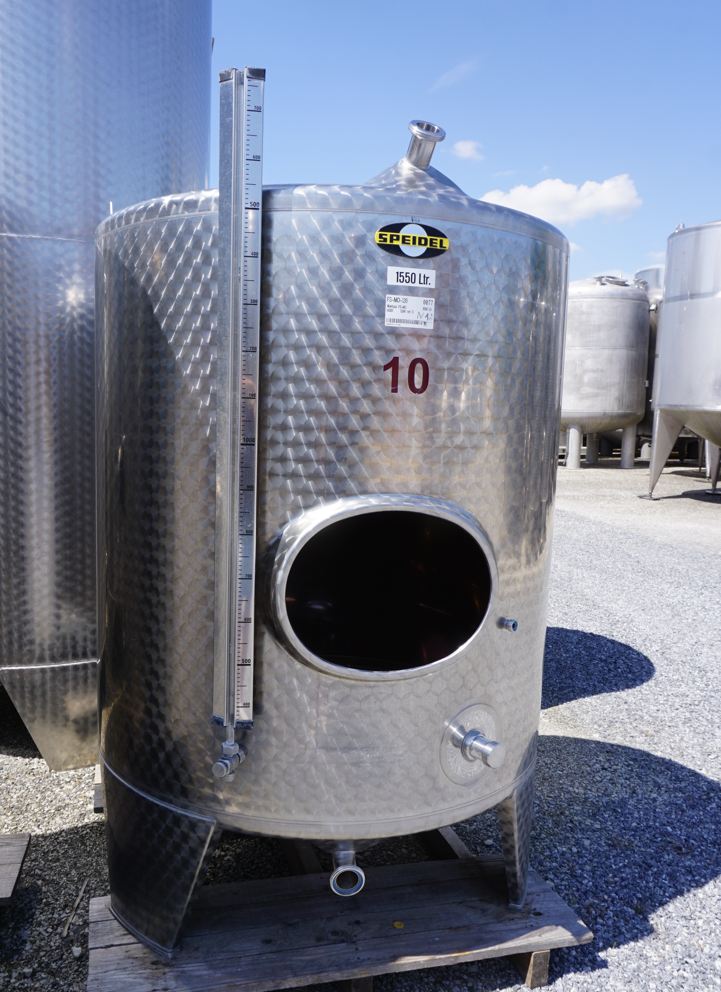 Behälter 1.550 Liter aus V2A, einwandig