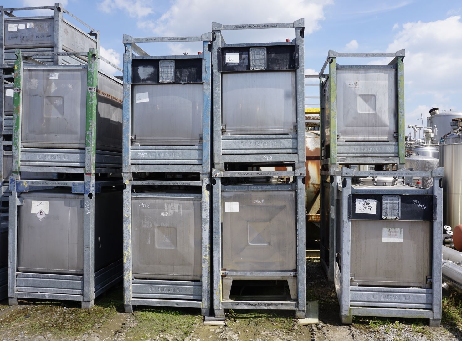 IBC-Container 1.000 Liter aus V2A einwandig