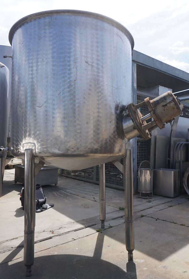 Behälter 800 Liter aus V2A, einwandig, gebraucht