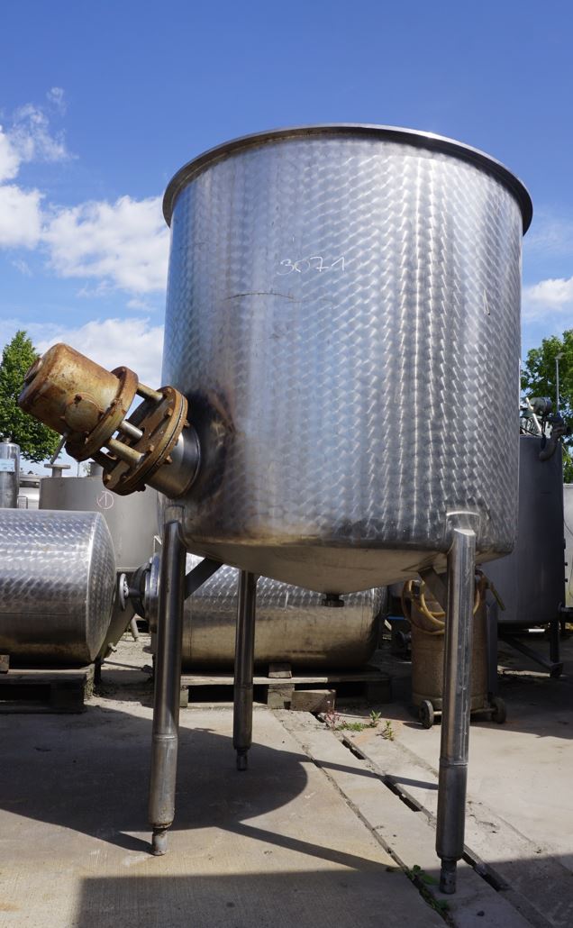 Behälter 800 Liter aus V2A, einwandig, gebraucht
