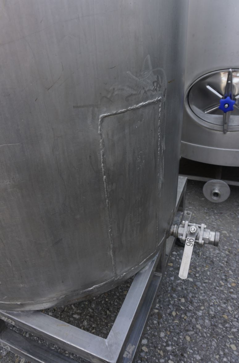 Behälter 600 Liter aus V2A, einwandig, gebraucht