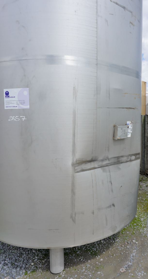 Druckbehälter 5.850 Liter aus V4A temperierbar, isoliert