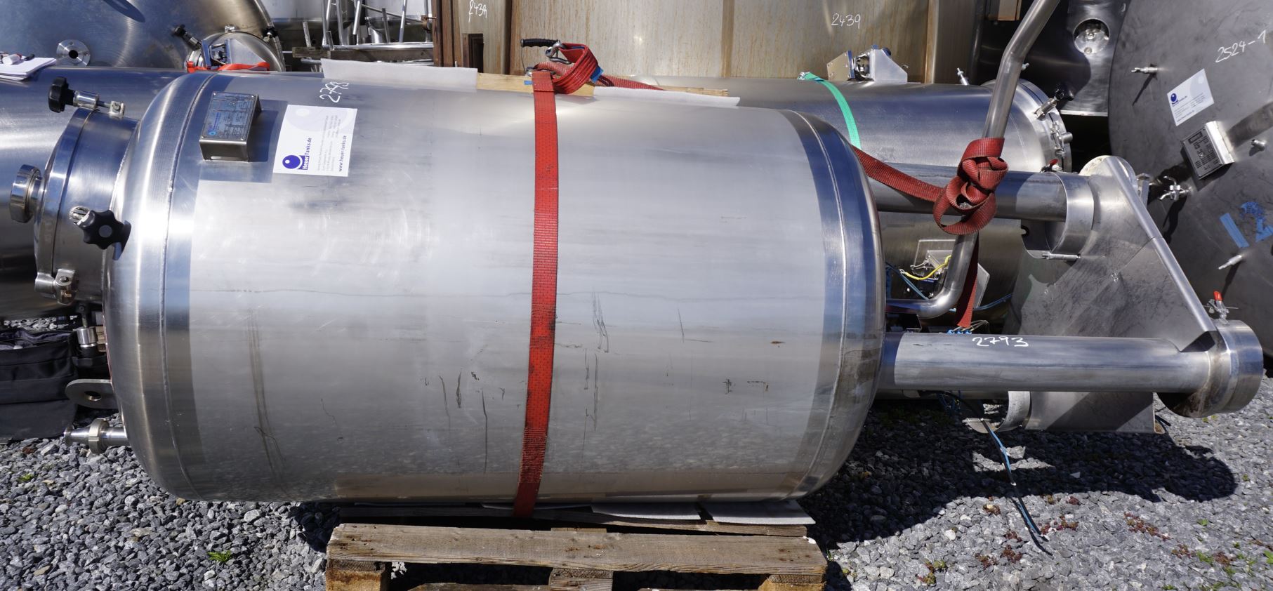 Behälter 1.250 Liter aus V4A einwandig, gebraucht