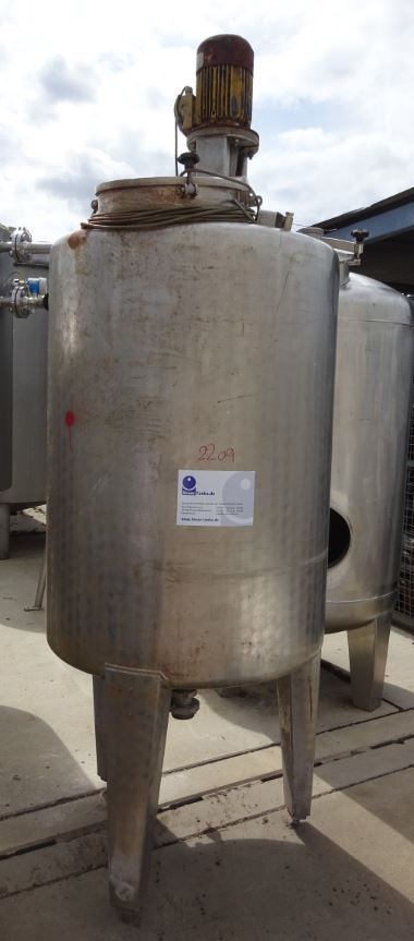 Behälter 800 Liter aus V2A, einwandig