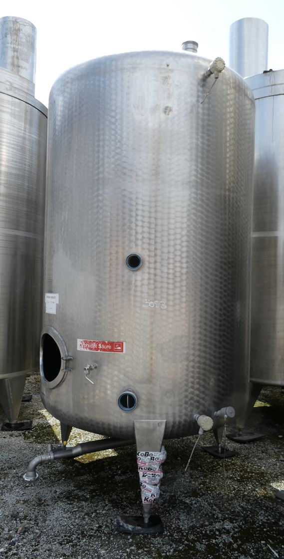 Behälter 6.220 Liter aus V2A, einwandig, gebraucht (ehem. Drucktank)
