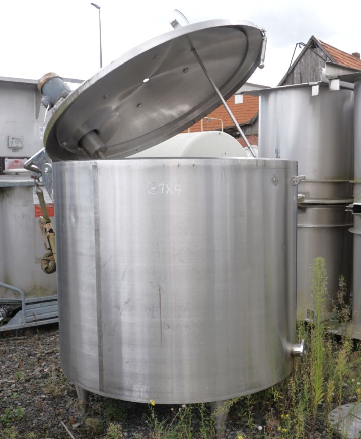 Behälter 1.000 Liter aus V2A, isoliert