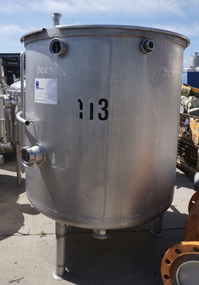 Behälter 1.000 Liter aus V2A, einwandig, gebraucht