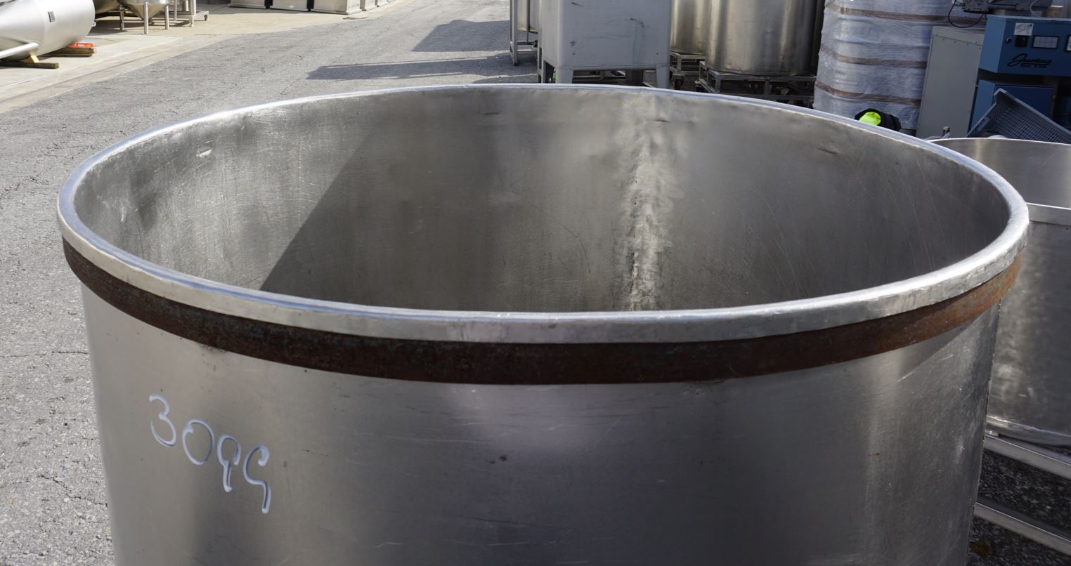 Behälter 500 Liter aus V2A, einwandig, gebraucht