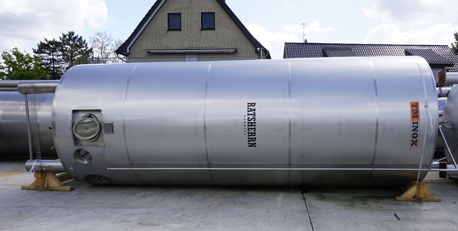Drucktank 30.845 Liter aus V2A, temperierbar