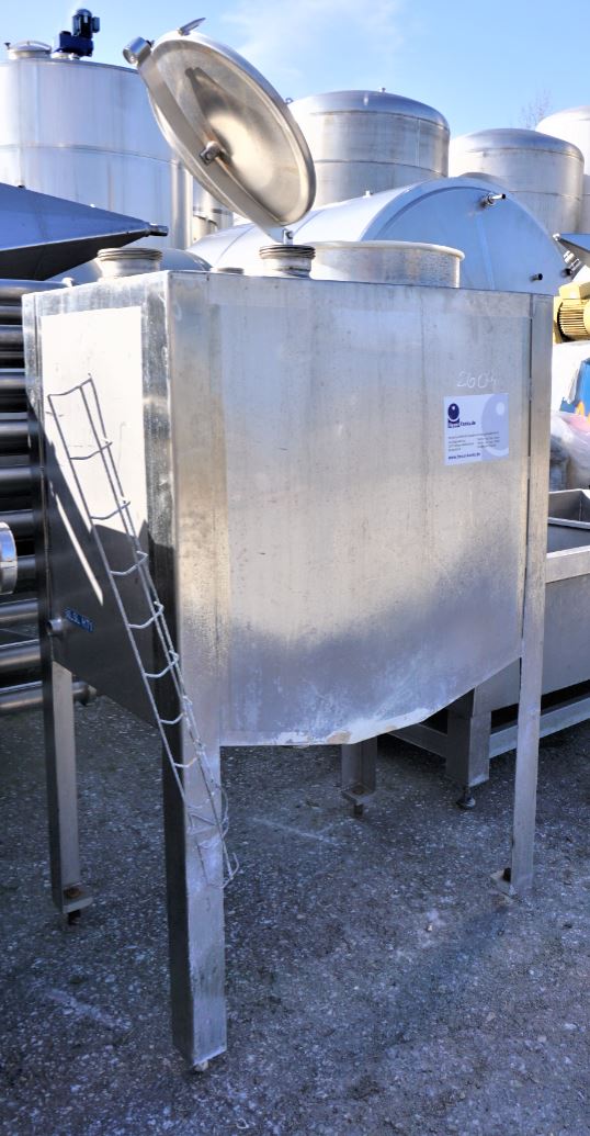 Behälter 600 Liter aus V4A, einwandig