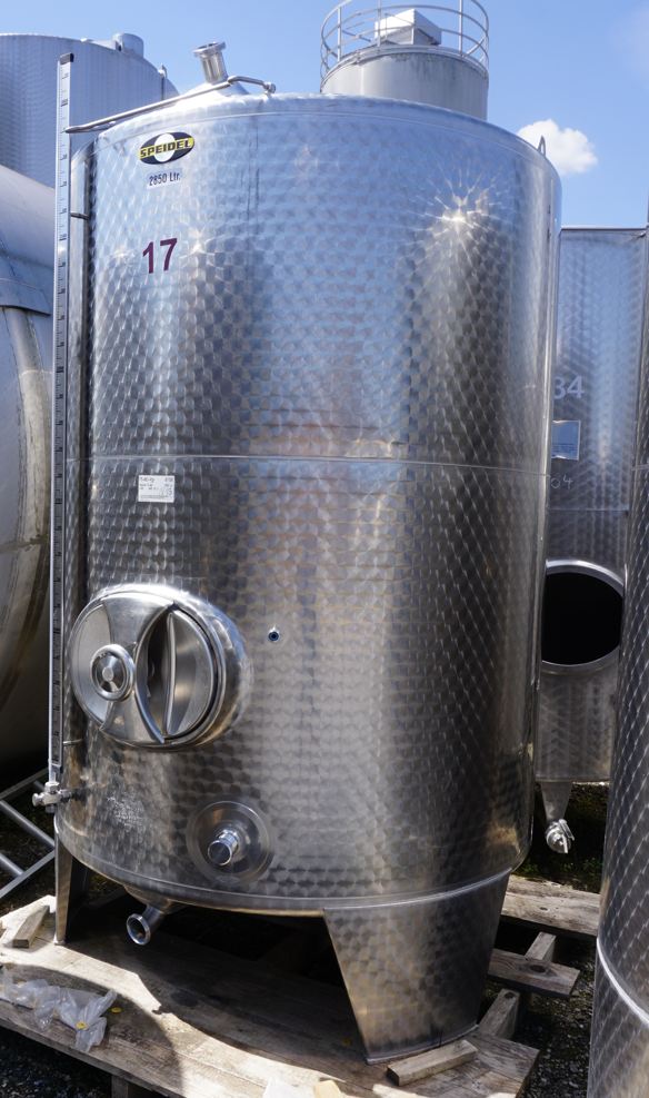 Behälter 2.850 Liter aus V2A, einwandig