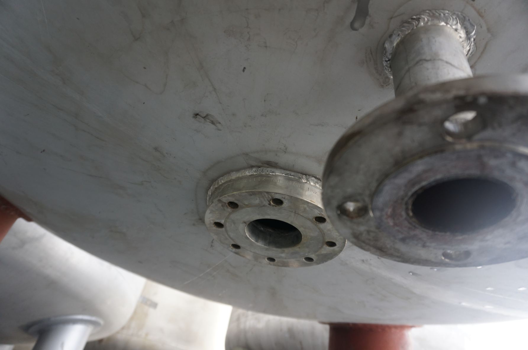 Druckbehälter 30.000 Liter aus V2A, einwandig