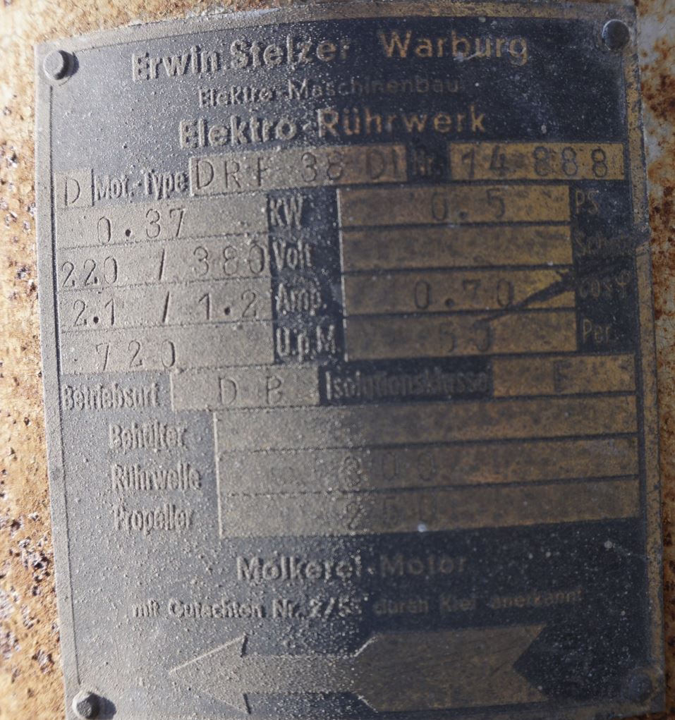 Behälter 800 Liter aus V2A, einwandig, gebraucht