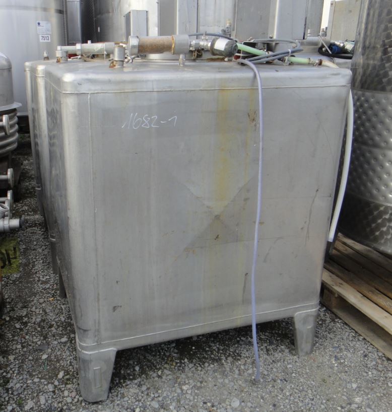 IBC-Container 1.000 Liter aus V2A, einwandig