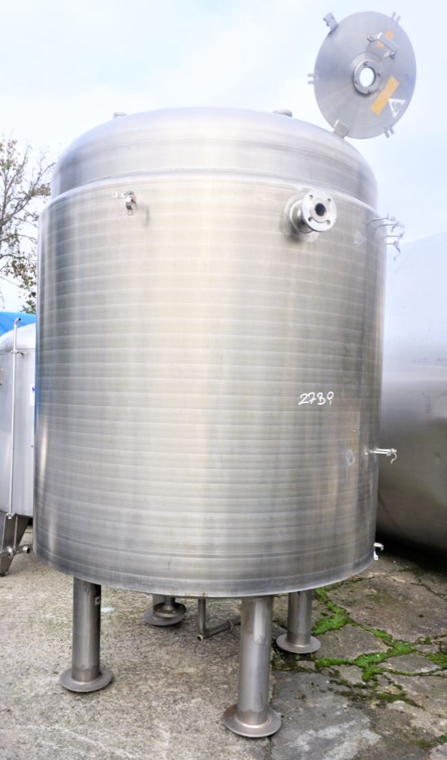 Behälter 3.965 Liter aus V2A isoliert, temperierbar, gebraucht