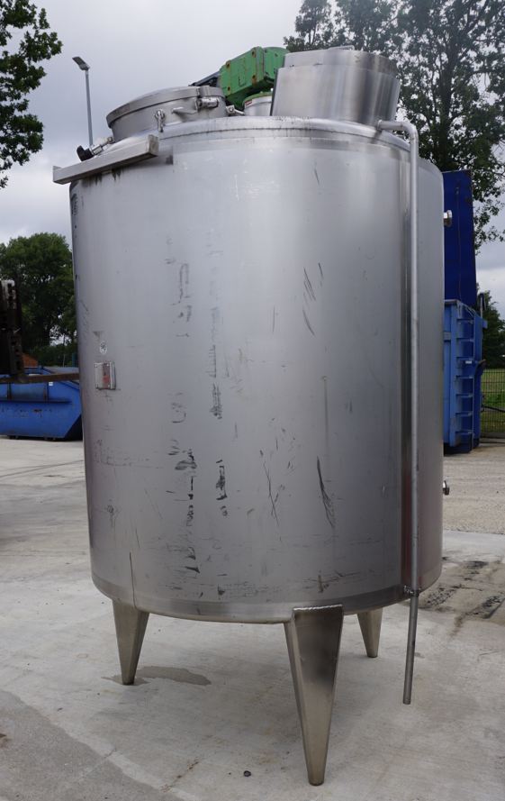 Behälter 2.000 Liter aus V2A isoliert, temperierbar
