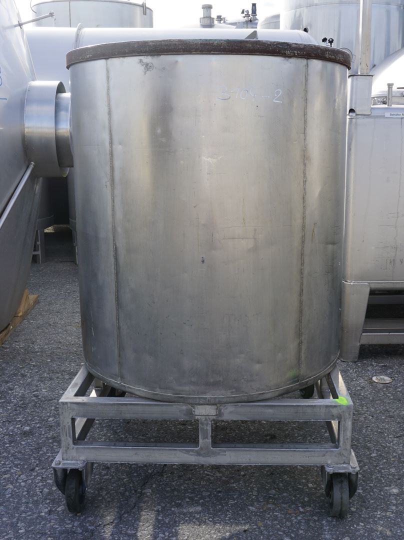 Behälter 850 Liter aus V2A, einwandig, gebraucht