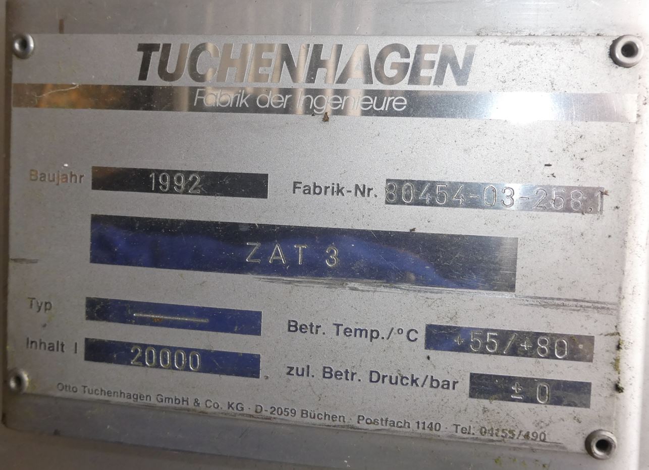 Behälter 20.000 Liter aus V2A, isoliert, temperierbar