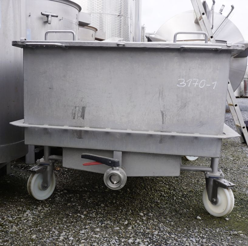 Wanne 1.000 Liter aus V2A einwandig
