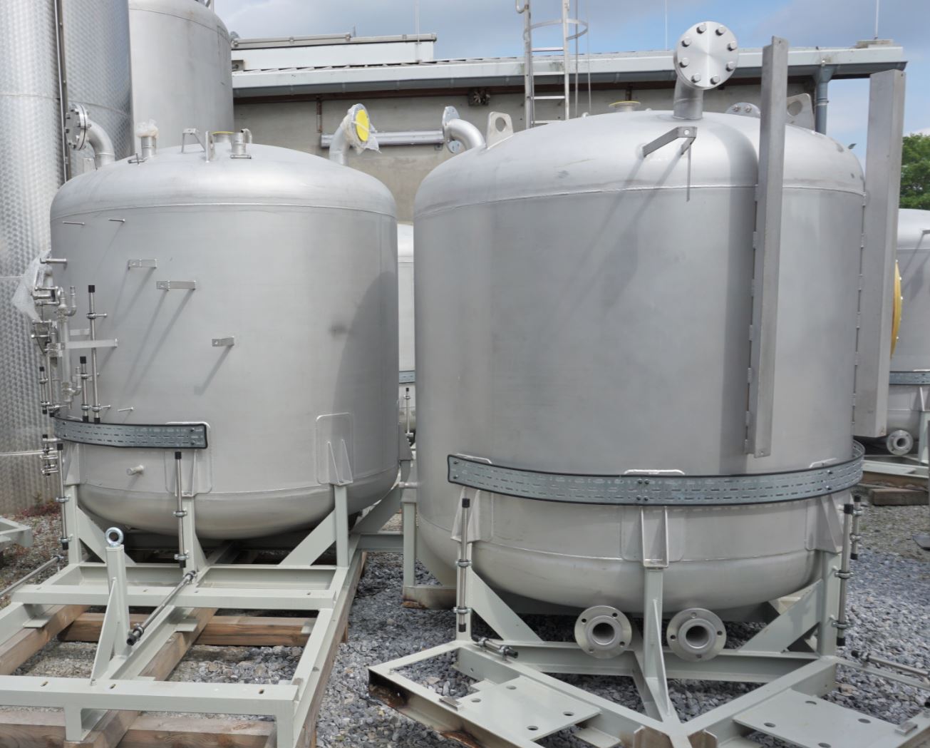 Behälter 3.500 Liter aus V4A einwandig, ungebraucht