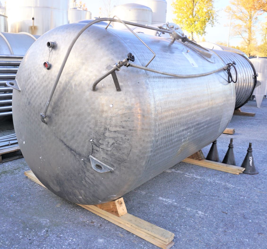 Druckbehälter 6.200 Liter aus V4A, einwandig