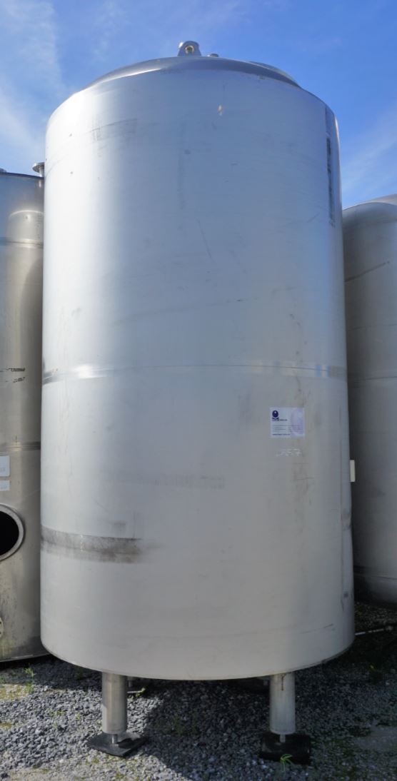 Druckbehälter 5.850 Liter aus V4A temperierbar, isoliert