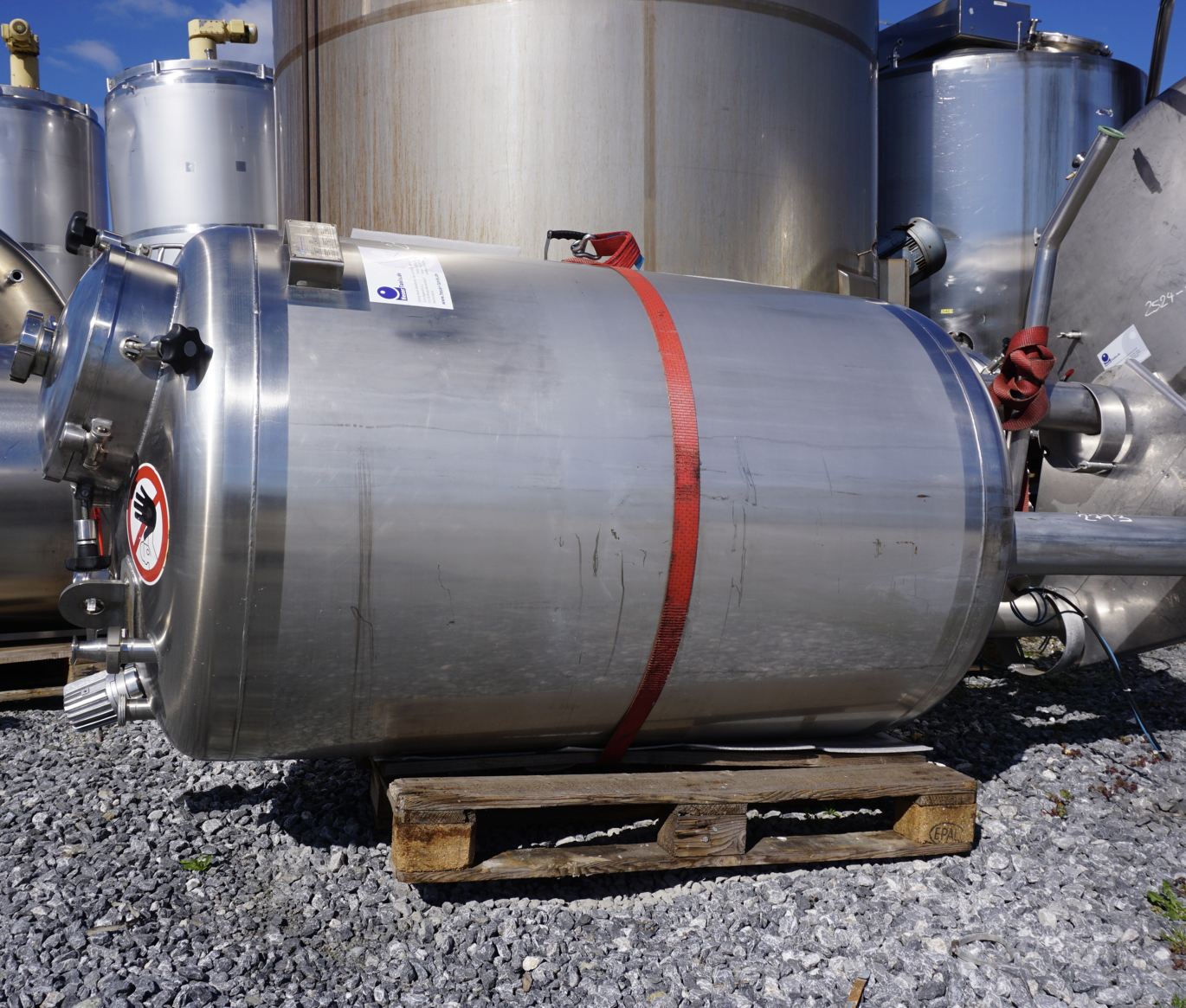 Behälter 1.250 Liter aus V4A einwandig, gebraucht