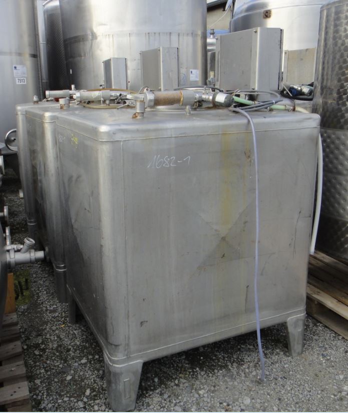 IBC-Container 1.000 Liter aus V2A, einwandig