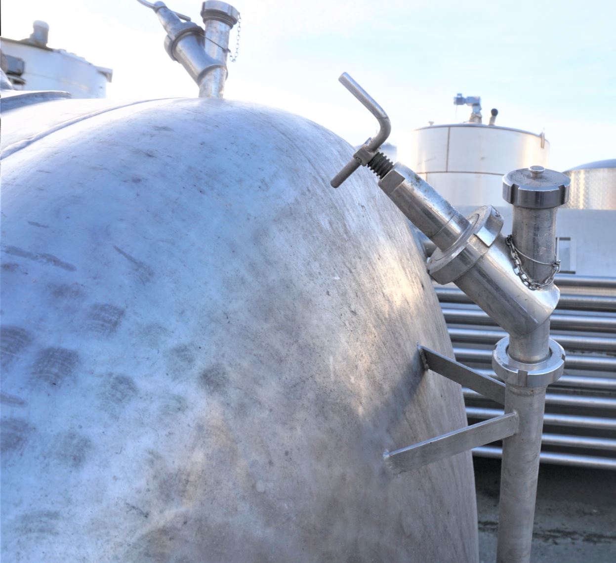 Druckbehälter 6.200 Liter aus V4A, einwandig