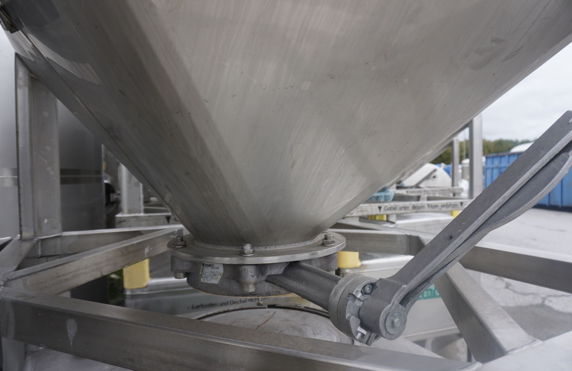 Schüttgutcontainer 800 Liter aus V2A einwandig