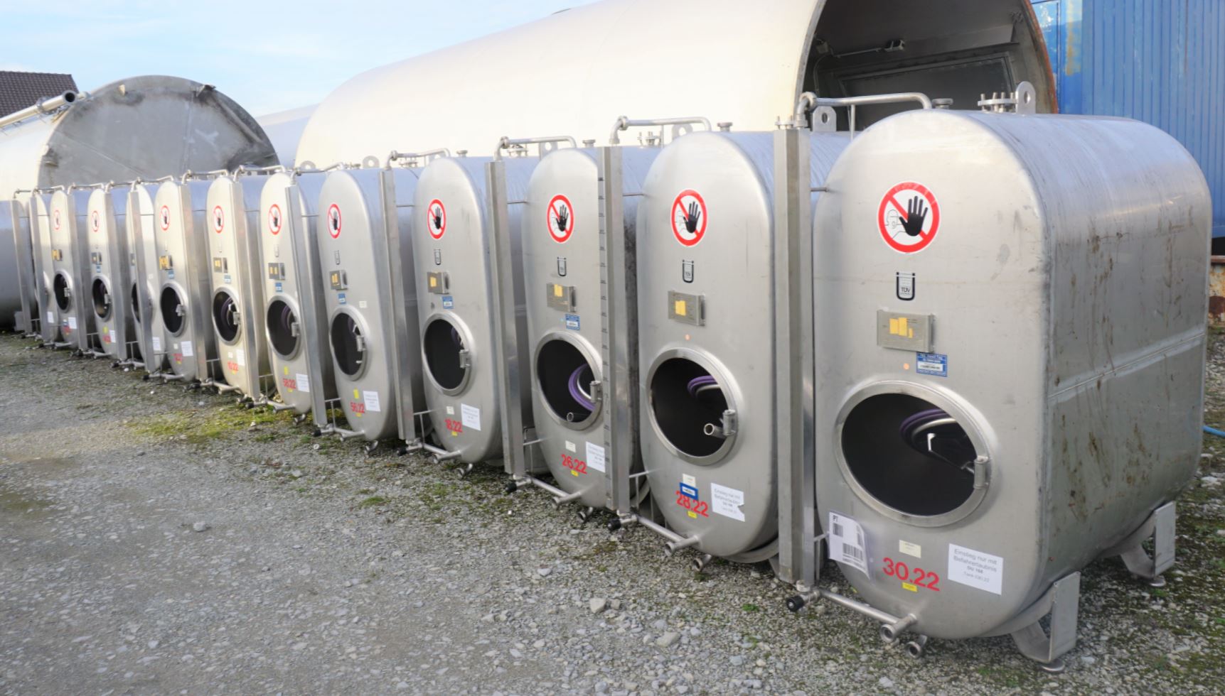 Behälter 1.220 Liter aus V2A einwandig