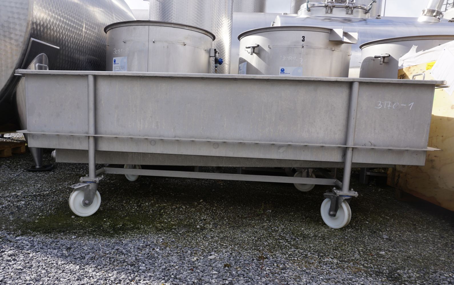 Wanne 1.000 Liter aus V2A einwandig