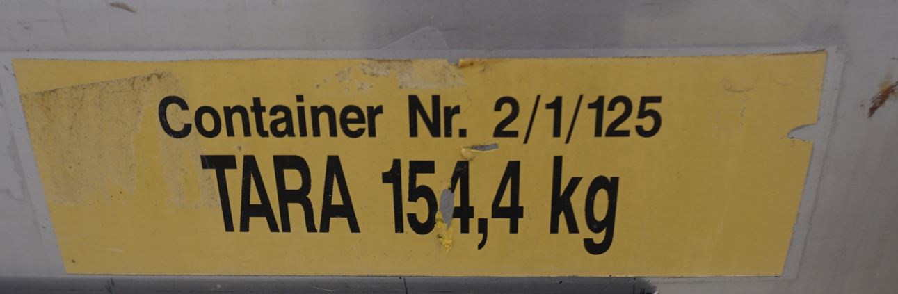 Schüttgutcontainer 800 Liter aus V2A einwandig