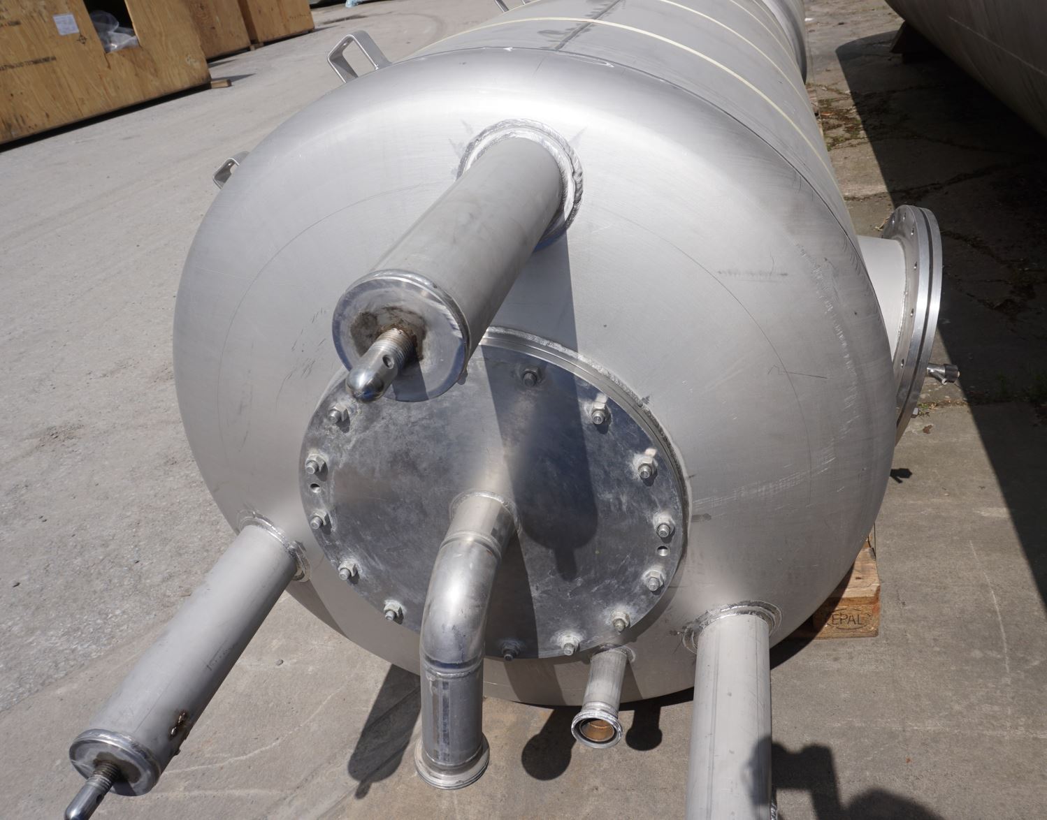 Druckbehälter 3.200 Liter aus V4A, einwandig