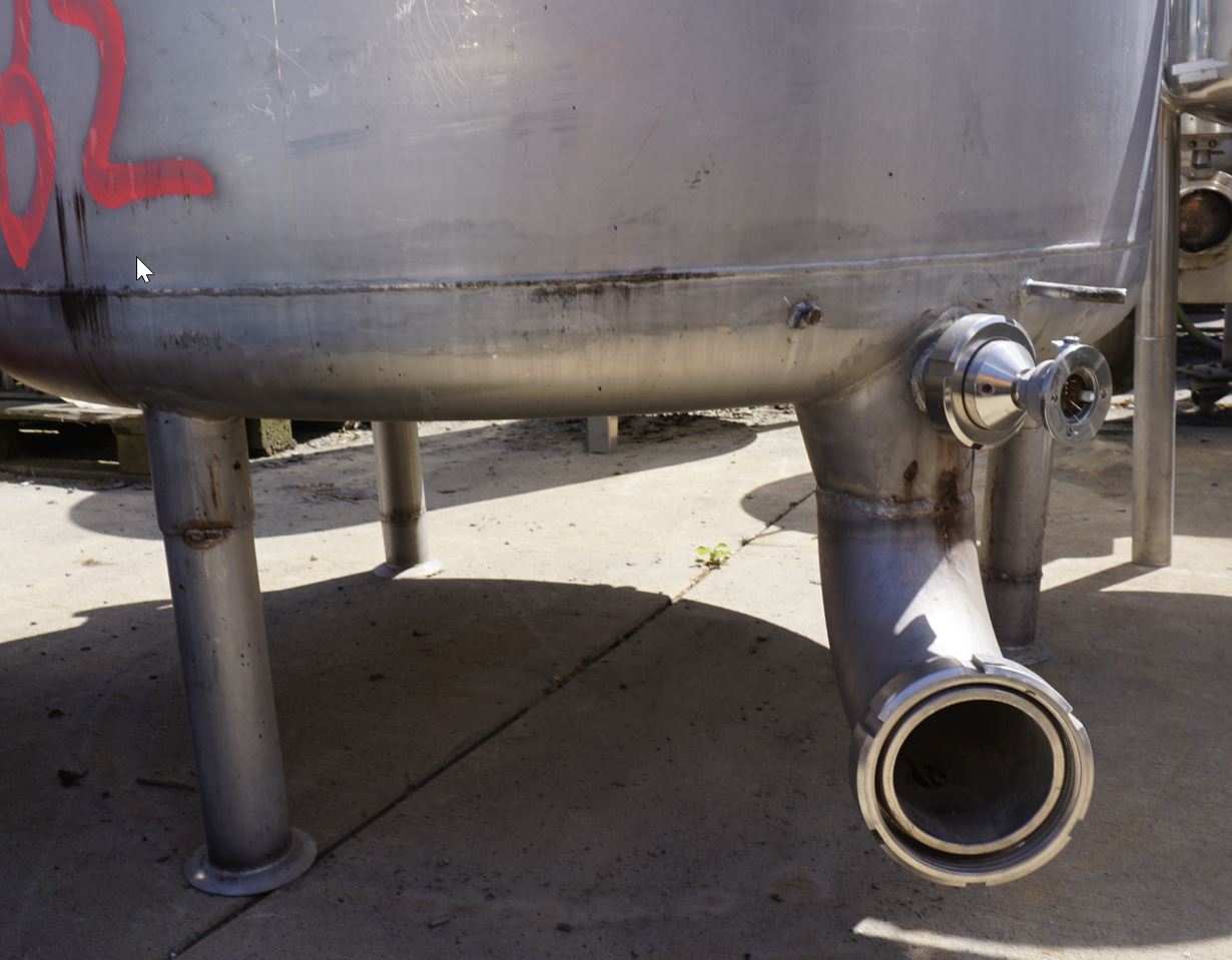 Behälter 1.000 Liter aus V2A, einwandig, gebraucht