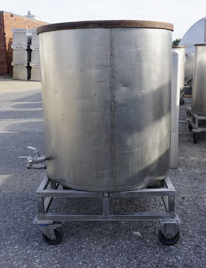 Behälter 850 Liter aus V2A, einwandig, gebraucht