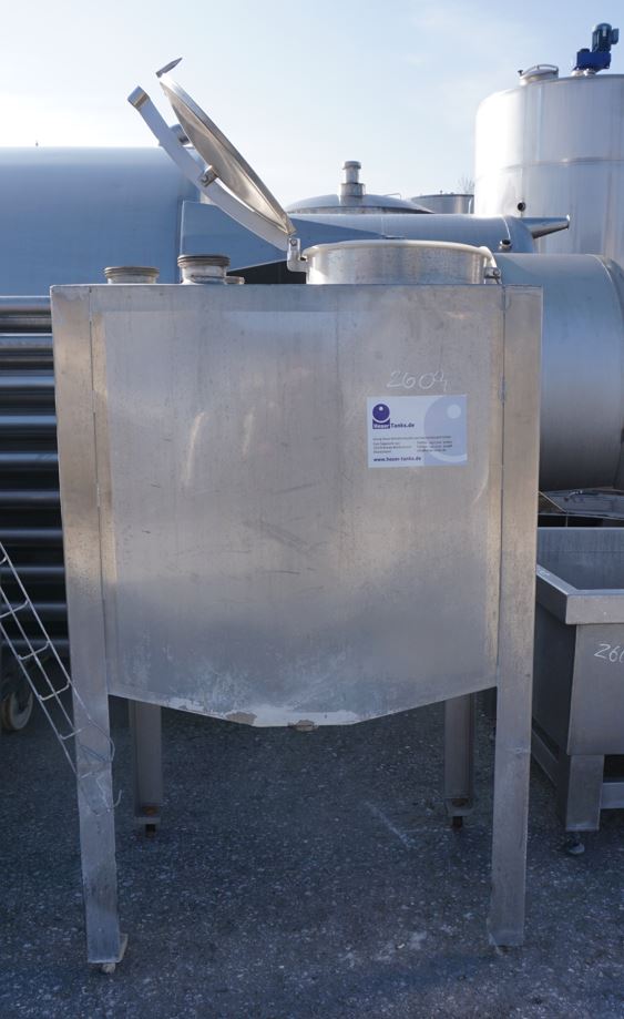 Behälter 600 Liter aus V4A, einwandig