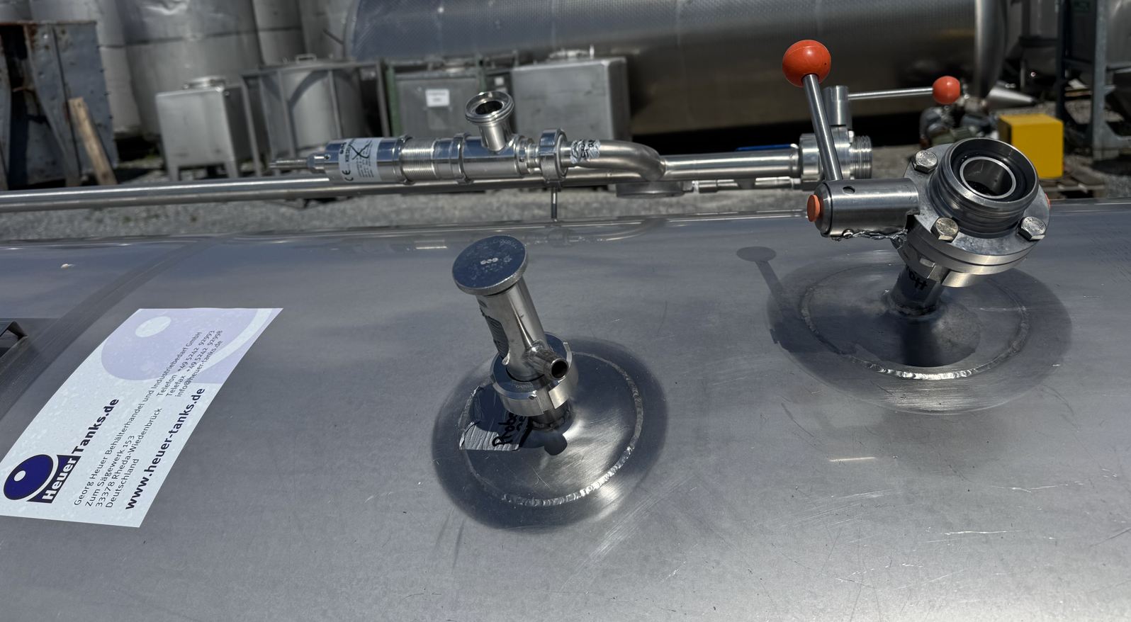 Drucktank 2.160 Liter aus V2A, kühlbar, isoliert